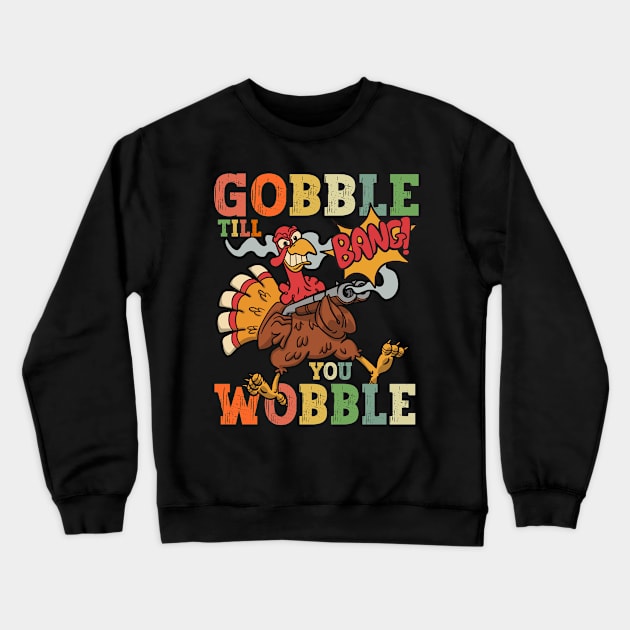 Funny ThanksGiving Turkey Crewneck Sweatshirt by JayD World